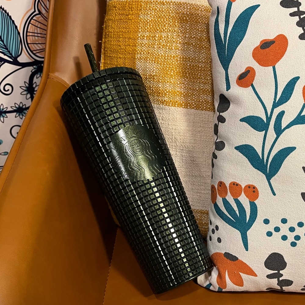 NEW! Christmas 2021 Green Disco Studded Tumbler from Starbucks